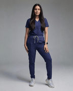 "Boyfriend Fit" Scrub Joggers - Navy - Pendo Store