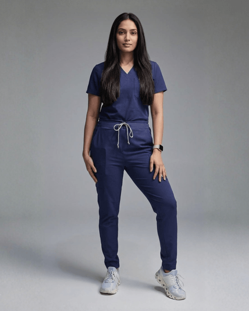 "Boyfriend Fit" Scrub Joggers - Navy - Pendo Store