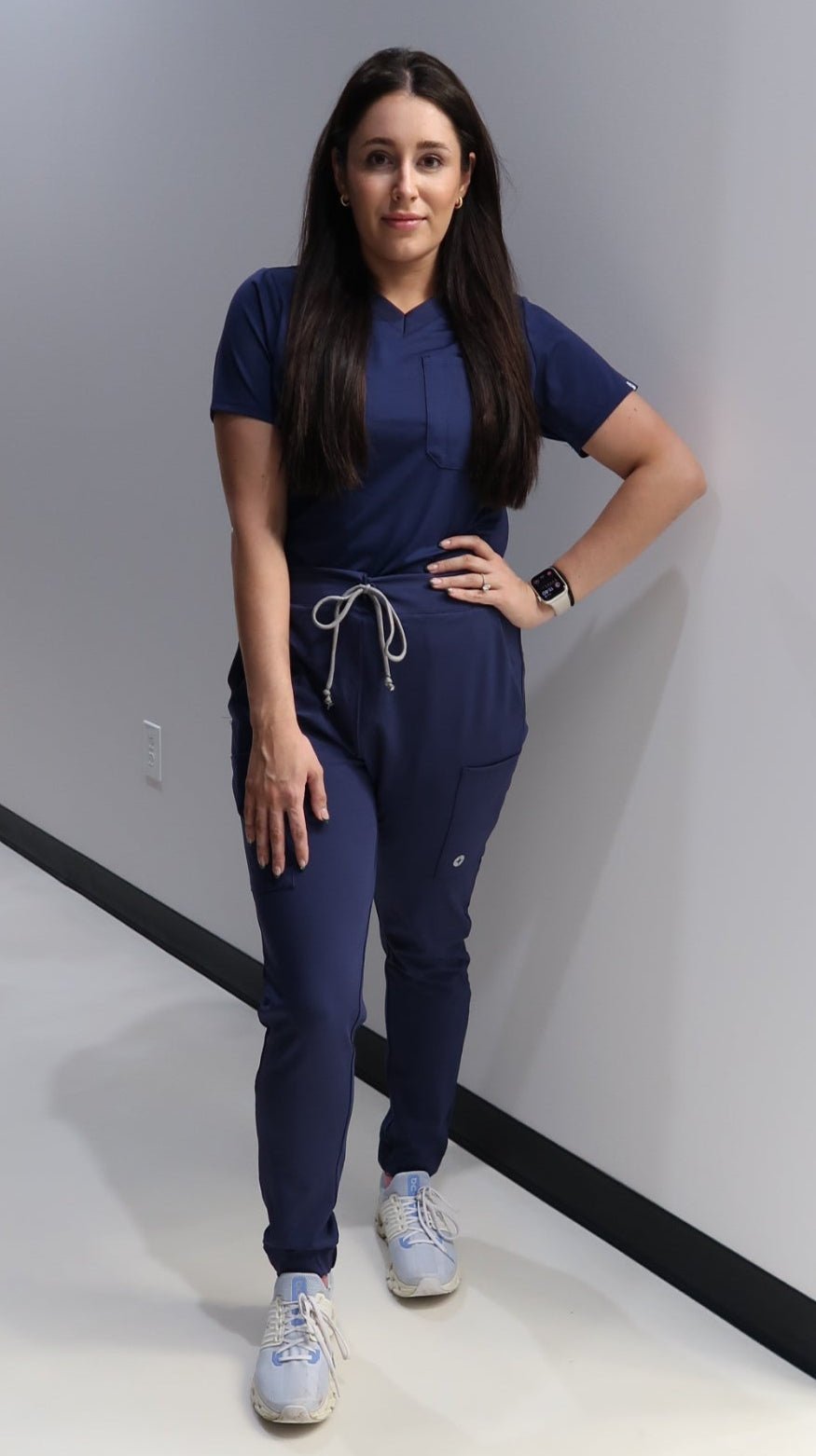 "Boyfriend Fit" Scrub Joggers - Navy - Pendo Store