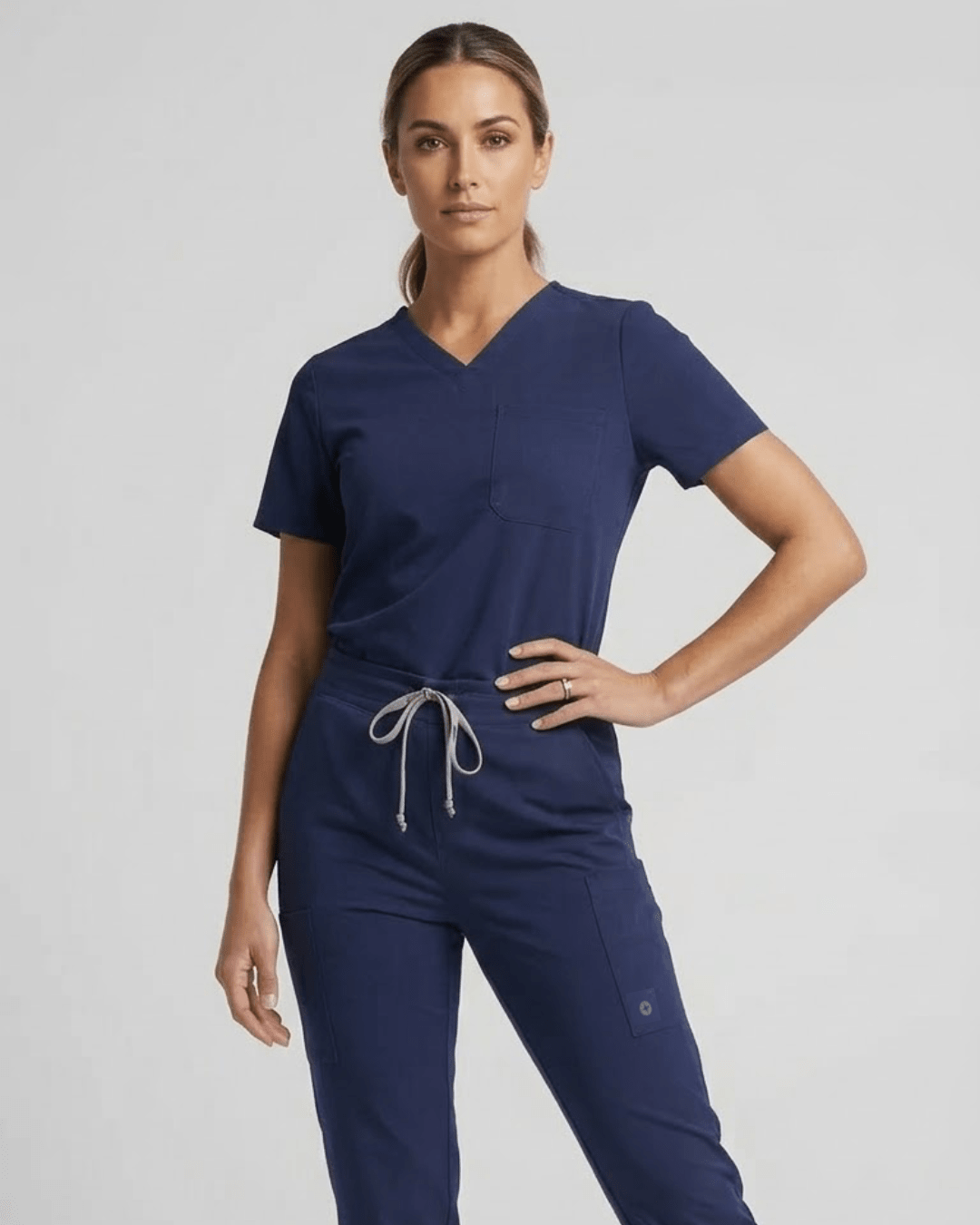 "Boyfriend Fit" Scrub Joggers - Navy - Pendo Store