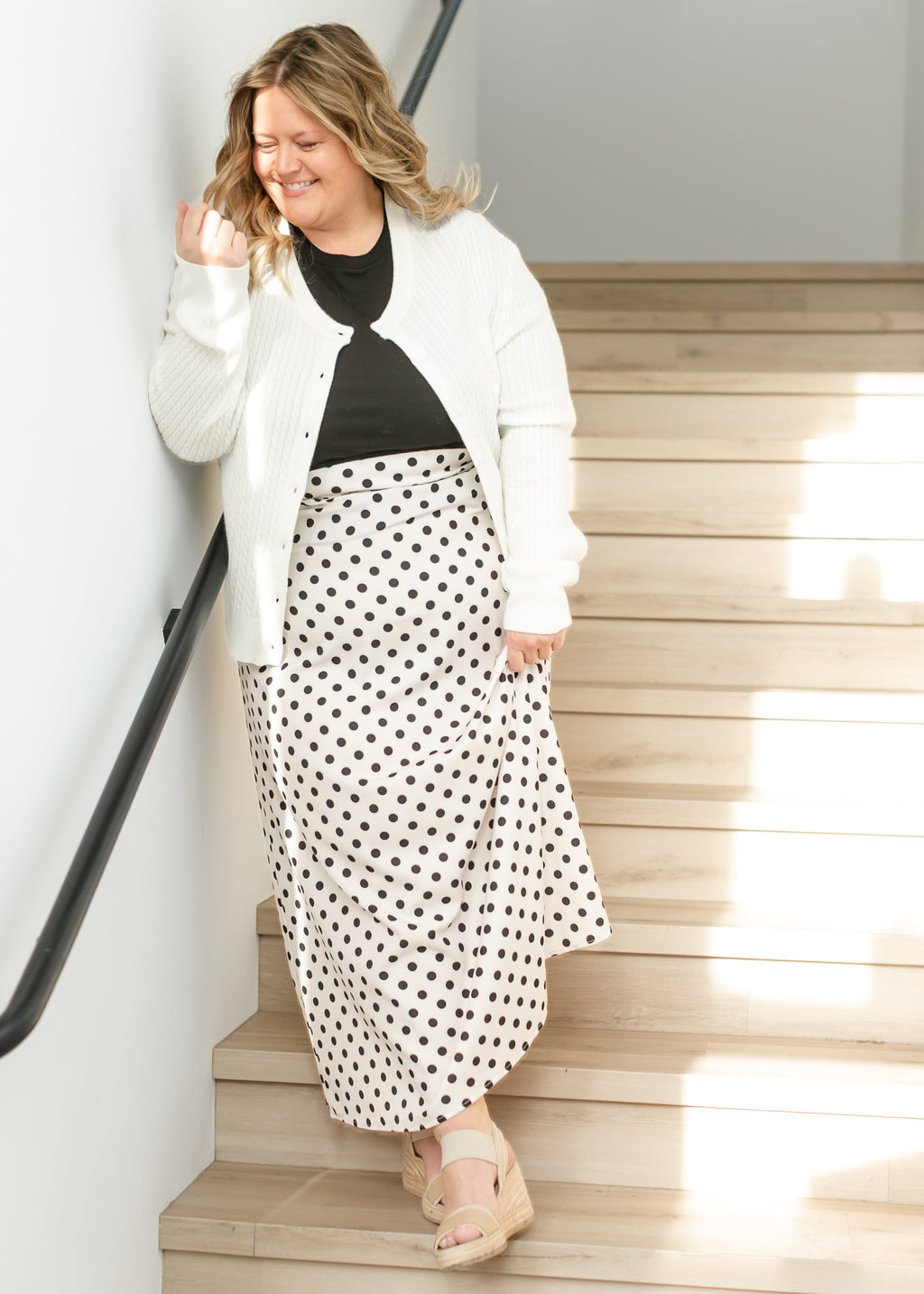 Braylyn Polka Dot Maxi Skirt - Pendo Store