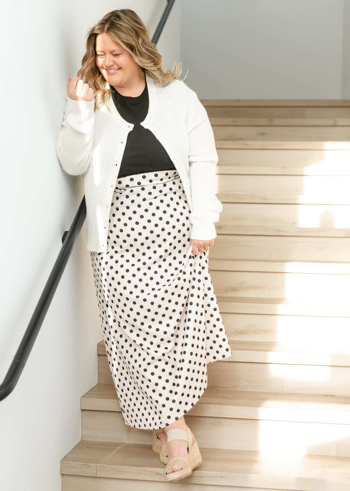 Braylyn Polka Dot Maxi Skirt - Pendo Store