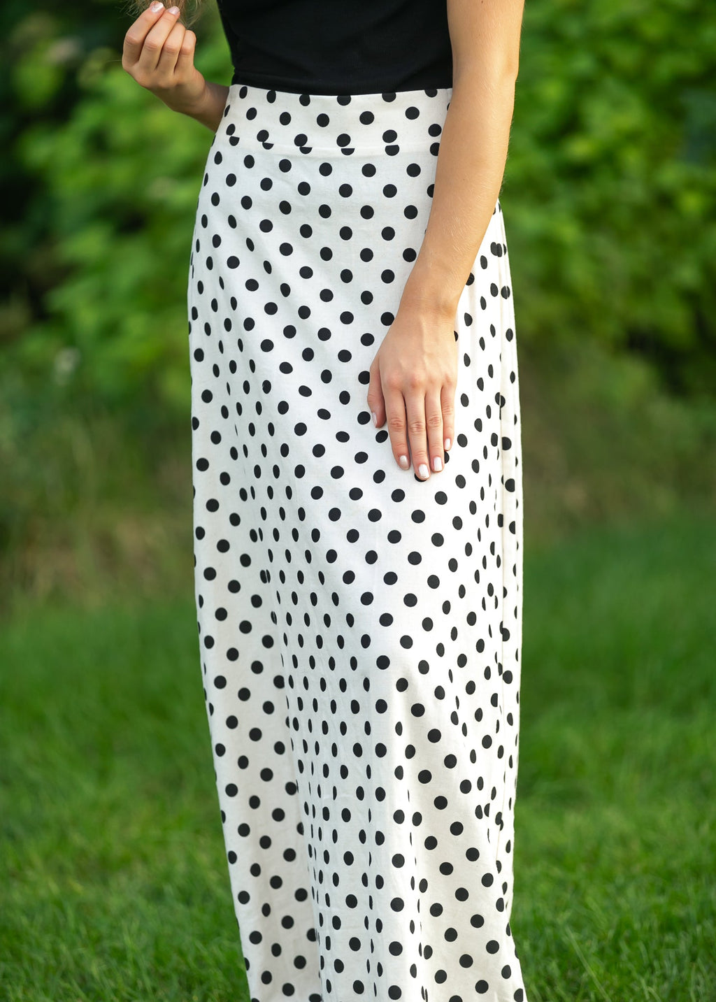 Braylyn Polka Dot Maxi Skirt - Pendo Store