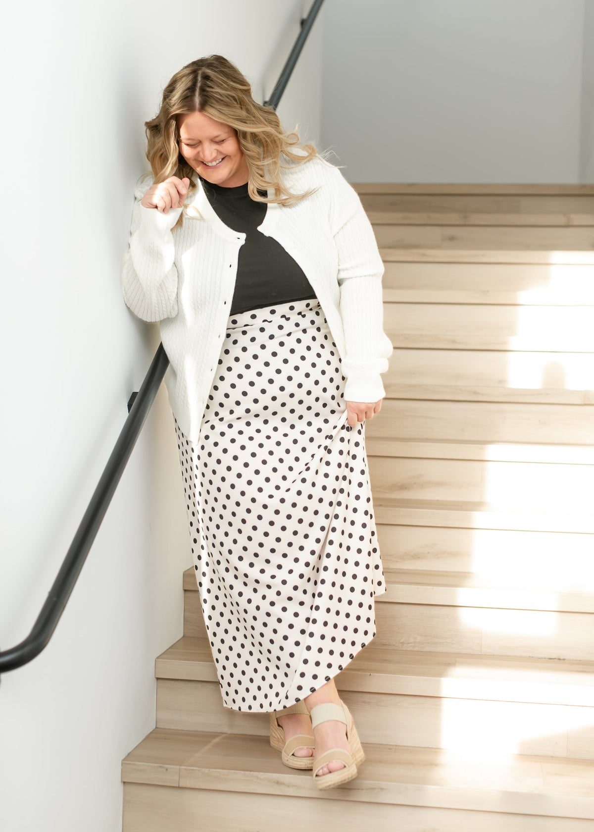 Braylyn Polka Dot Maxi Skirt - Pendo Store
