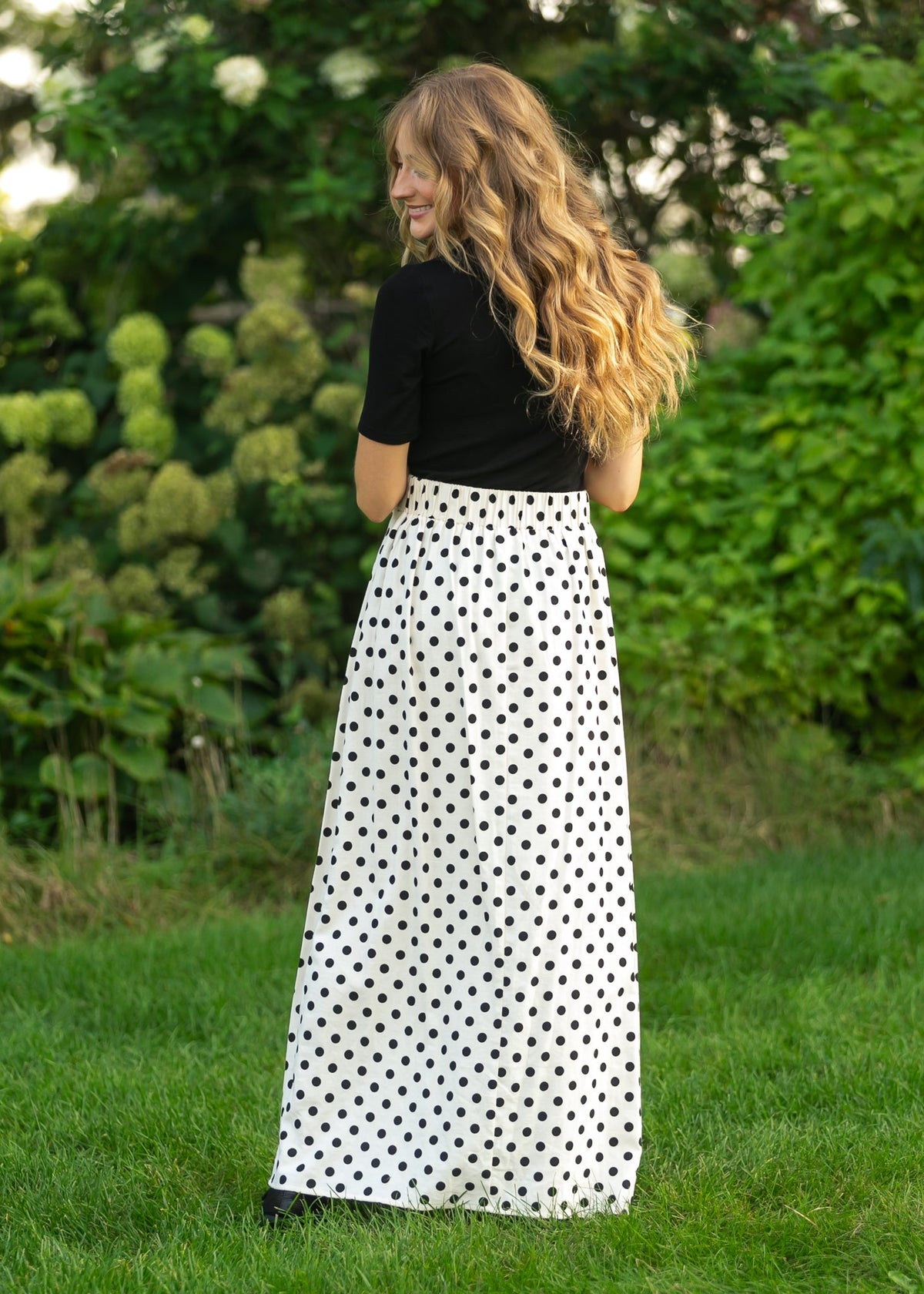 Braylyn Polka Dot Maxi Skirt - Pendo Store