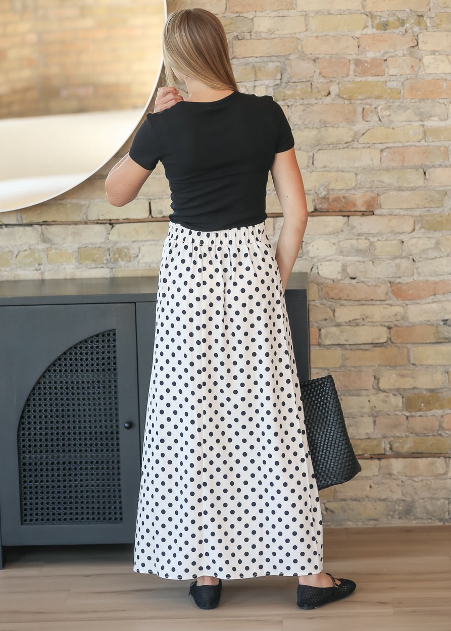 Braylyn Polka Dot Maxi Skirt - Pendo Store