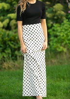 Braylyn Polka Dot Maxi Skirt - Pendo Store