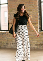 Braylyn Polka Dot Maxi Skirt - Pendo Store