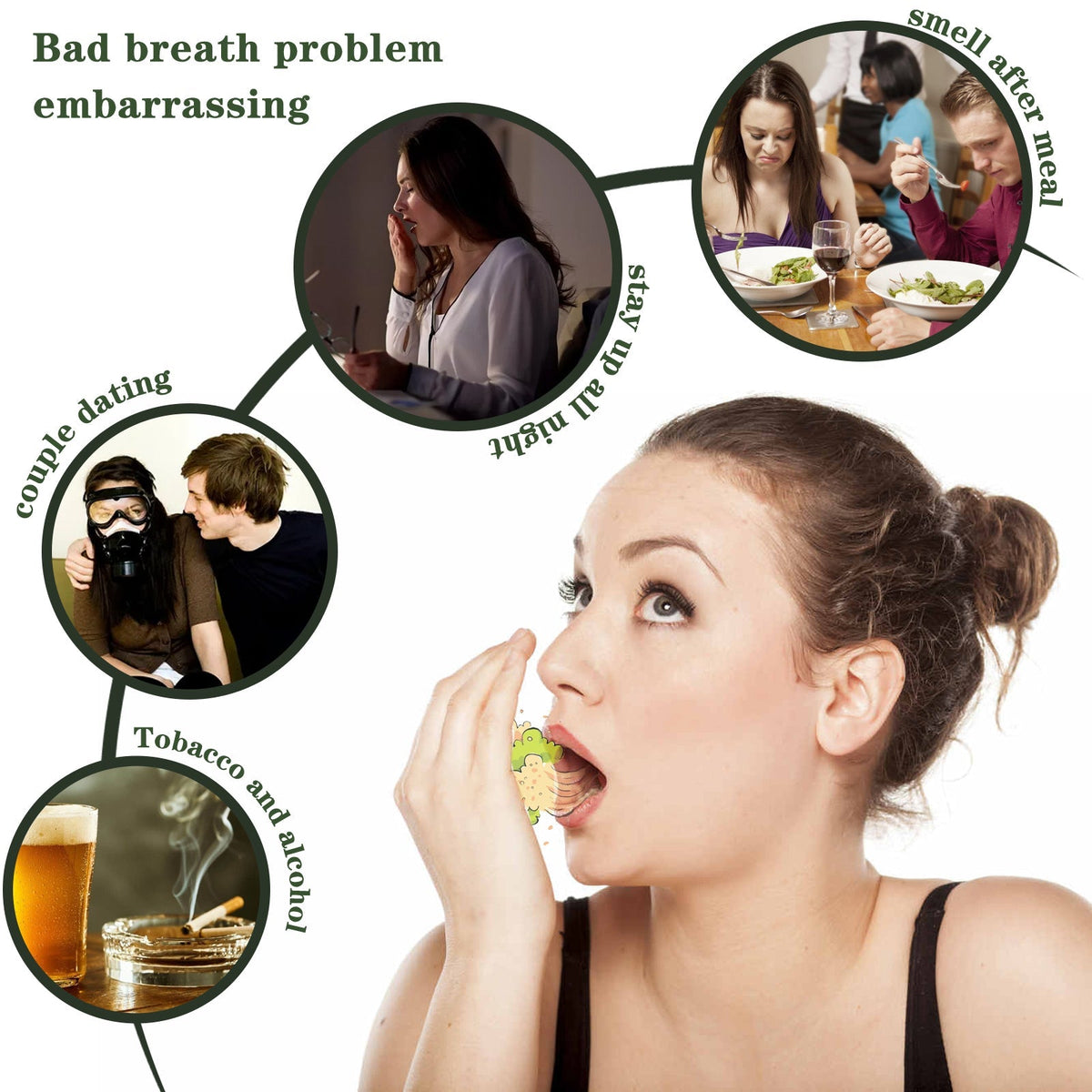 Breath Fresher, Retain Fragrance Remove Odor Portable Minty Breath Freshening Spray - Pendo Store