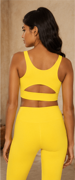 Breathe Easy Cut-Out Back Sports Bra – Lycra® Blend - Pendo Store