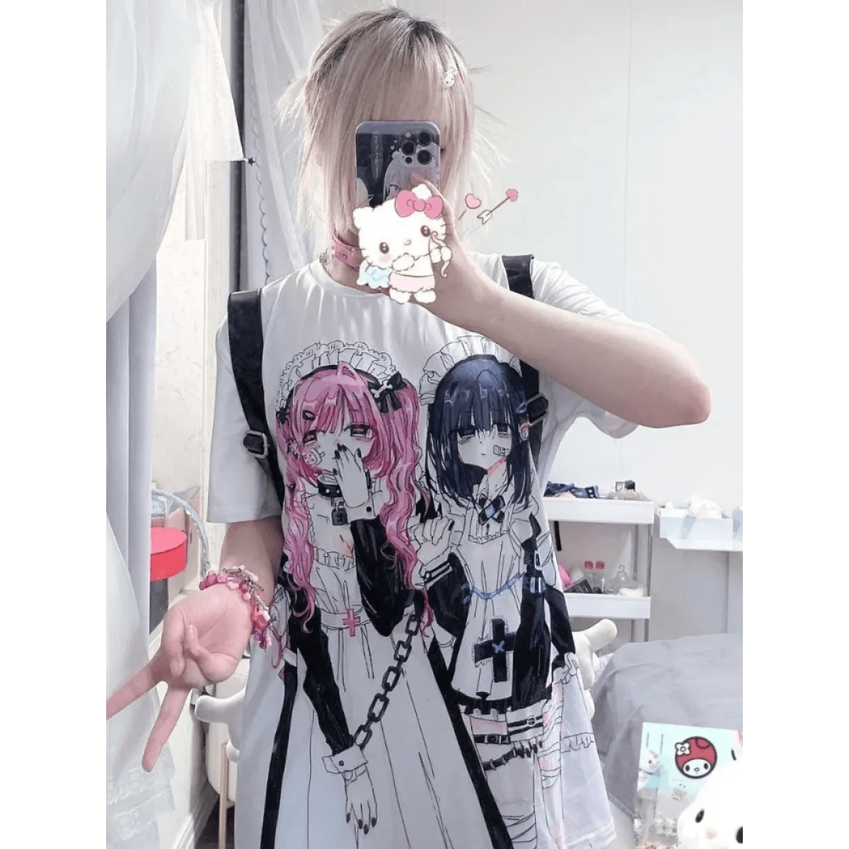 Breezy Loose Cartoon Print Shirt - Pendo Store