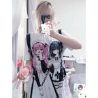 Breezy Loose Cartoon Print Shirt