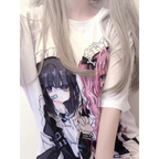 Breezy Loose Cartoon Print Shirt