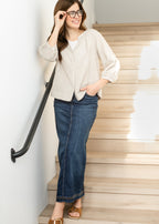 Bria Dark Wash Denim Maxi Skirt - FINAL SALE - Pendo Store
