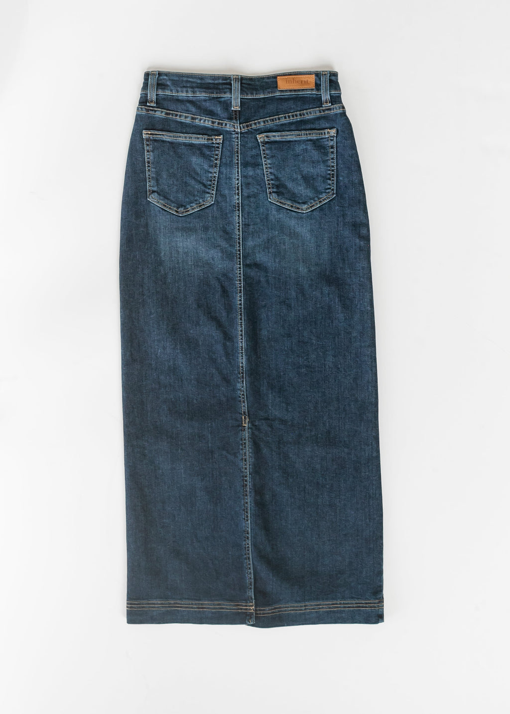 Bria Dark Wash Denim Maxi Skirt - FINAL SALE - Pendo Store