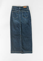 Bria Dark Wash Denim Maxi Skirt - FINAL SALE - Pendo Store