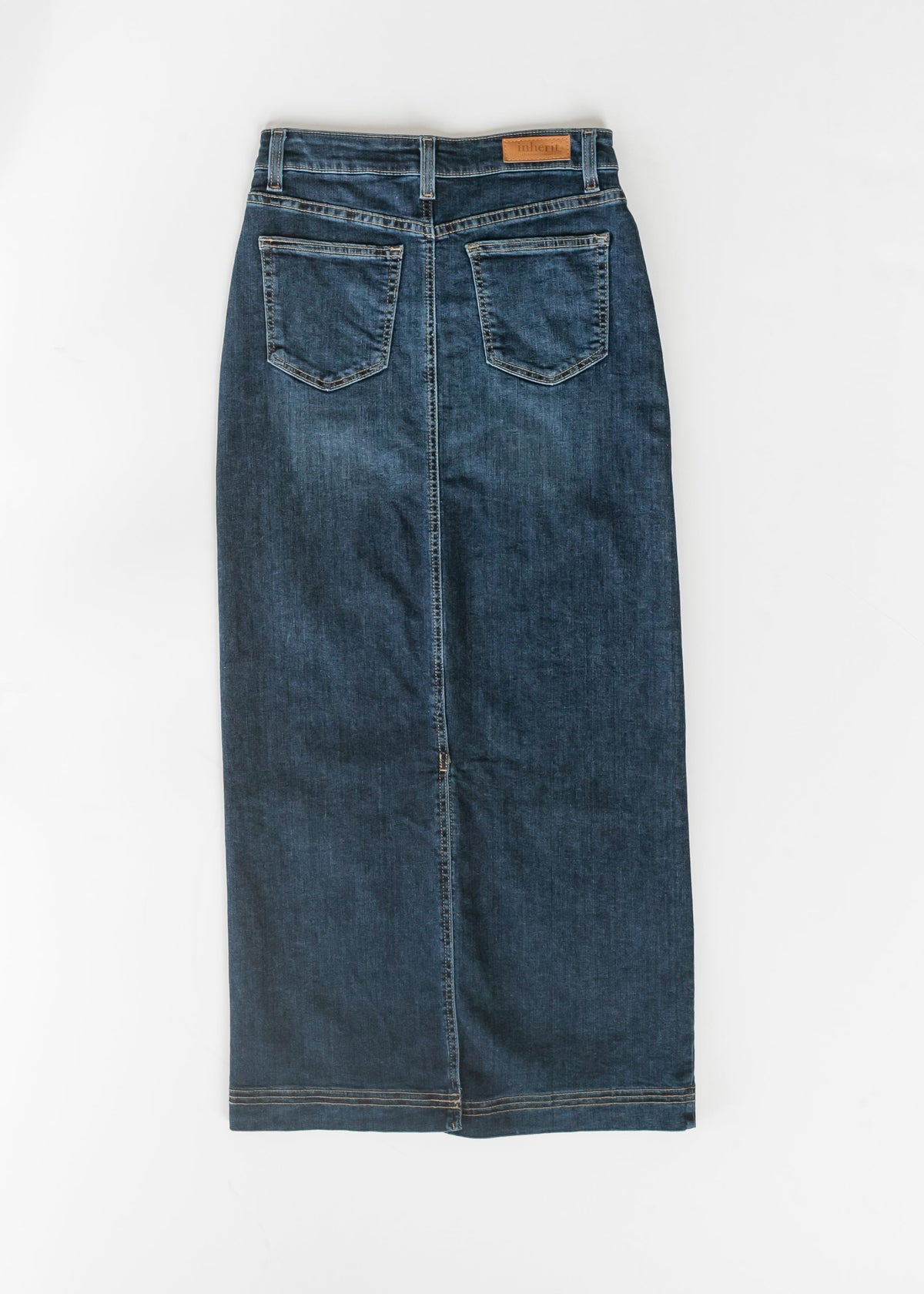 Bria Dark Wash Denim Maxi Skirt - FINAL SALE - Pendo Store