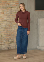 Bria Dark Wash Denim Maxi Skirt - FINAL SALE - Pendo Store