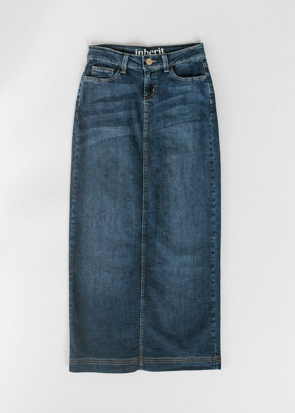 Bria Dark Wash Denim Maxi Skirt - FINAL SALE - Pendo Store