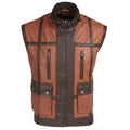 Brown Leather Hunter Vest - Pendo Store