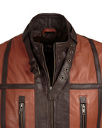 Brown Leather Hunter Vest - Pendo Store