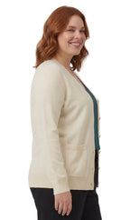 Button Front Cotton Blend Cardigan - Pendo Store