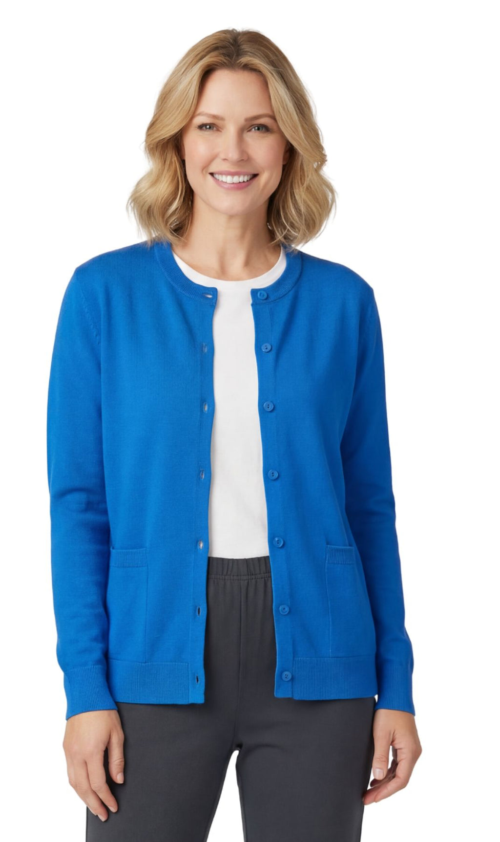 Button Front Cotton Blend Cardigan - Pendo Store