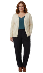 Button Front Cotton Blend Cardigan - Pendo Store