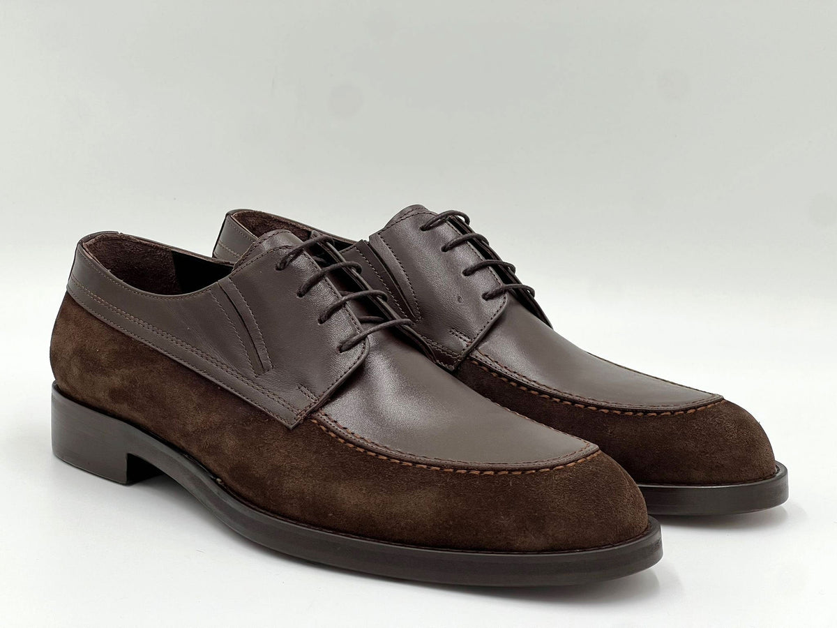 C Collection Leather Oxford - Brown - Pendo Store