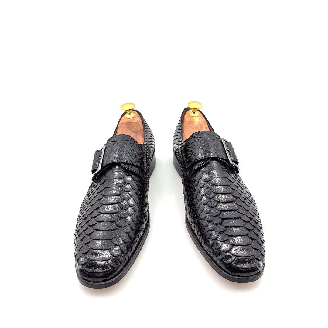 C Collection Python Print Monkstrap - Black - Pendo Store