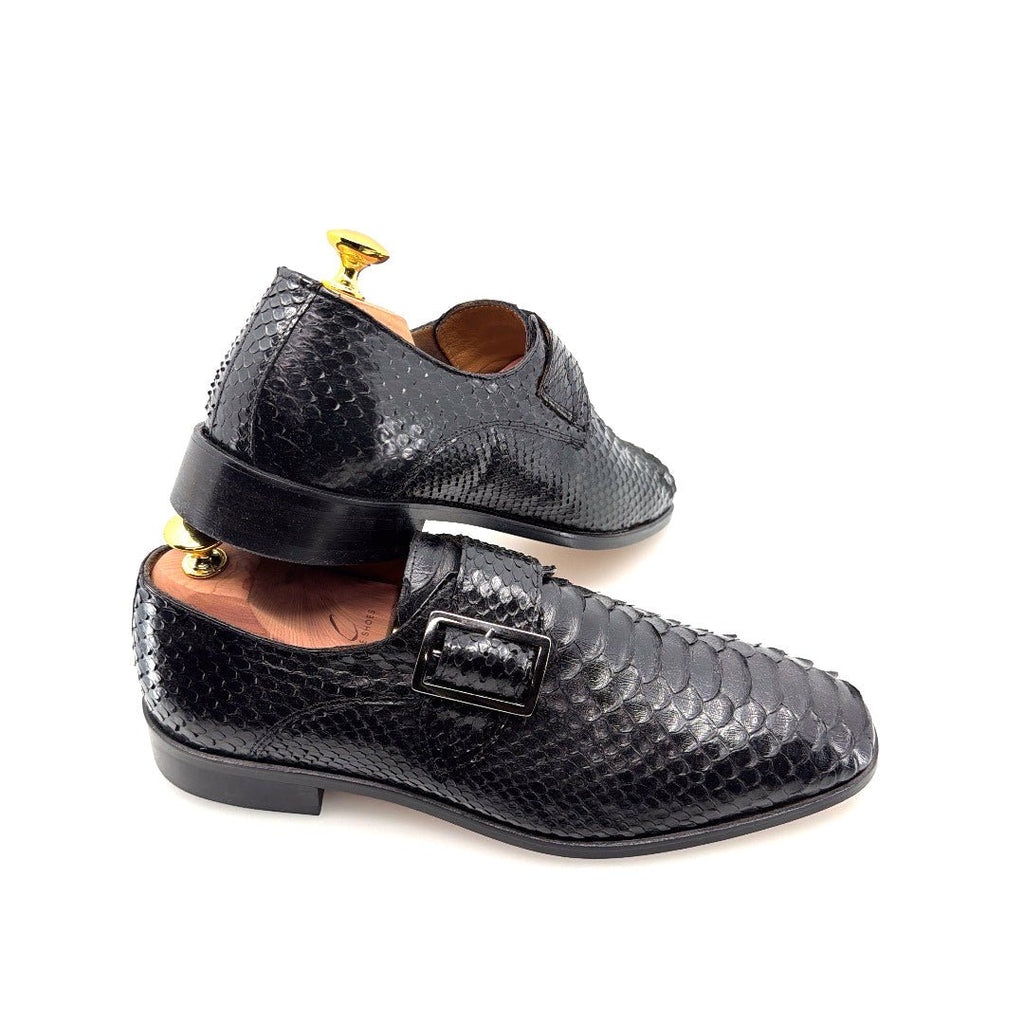 C Collection Python Print Monkstrap - Black - Pendo Store