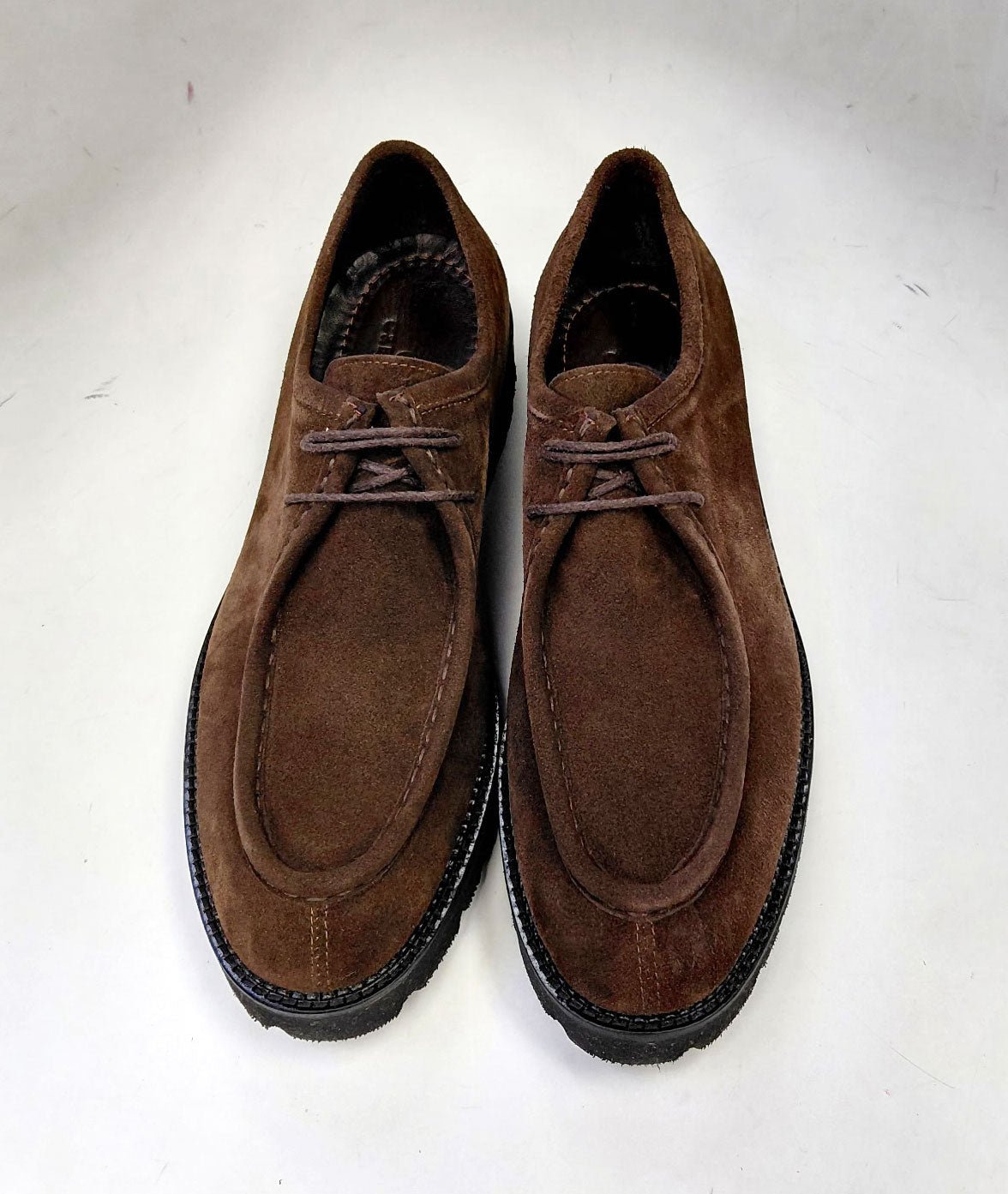 C Collection Suede Lace Up Shoe - Brown - Pendo Store