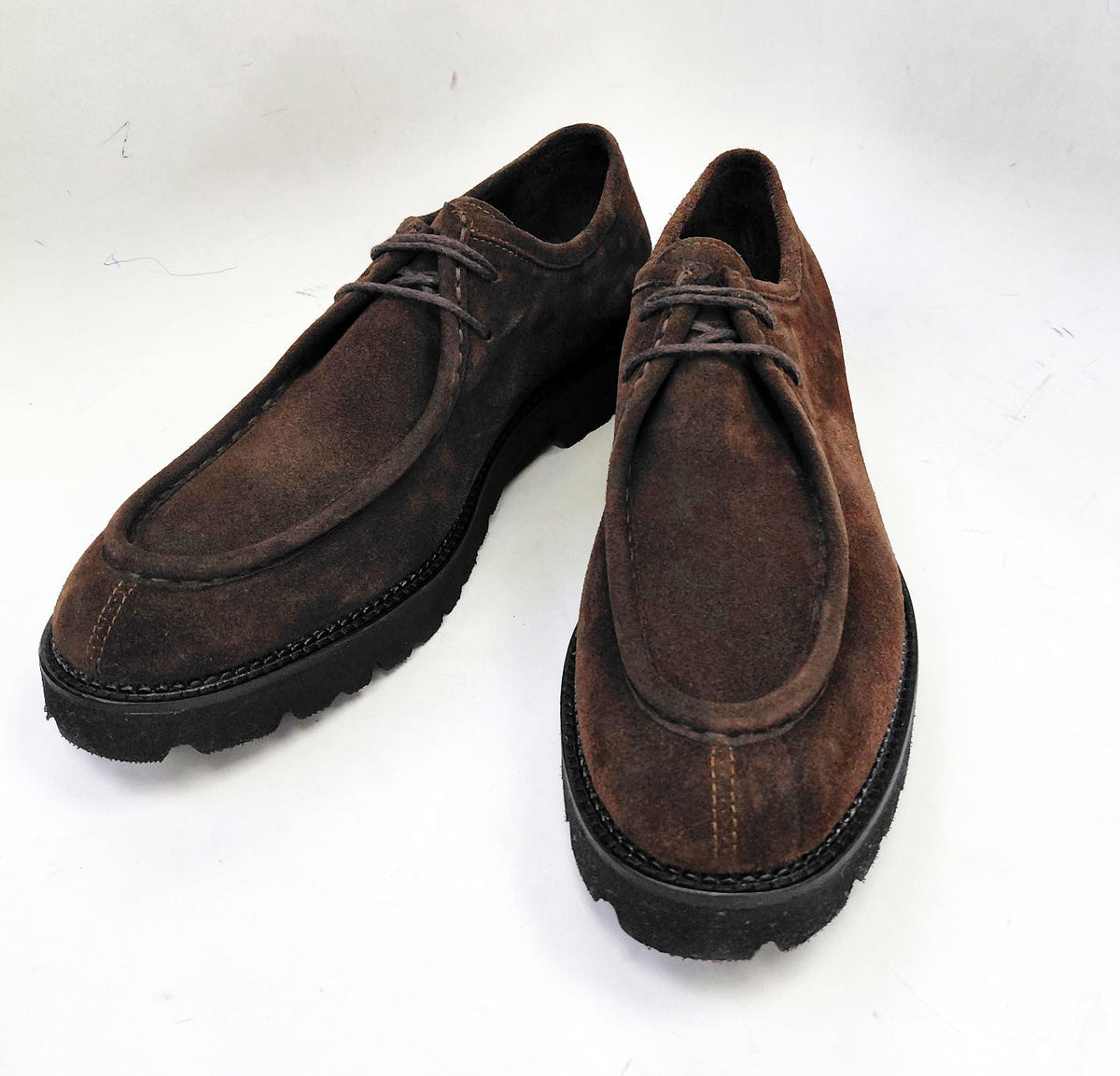 C Collection Suede Lace Up Shoe - Brown - Pendo Store