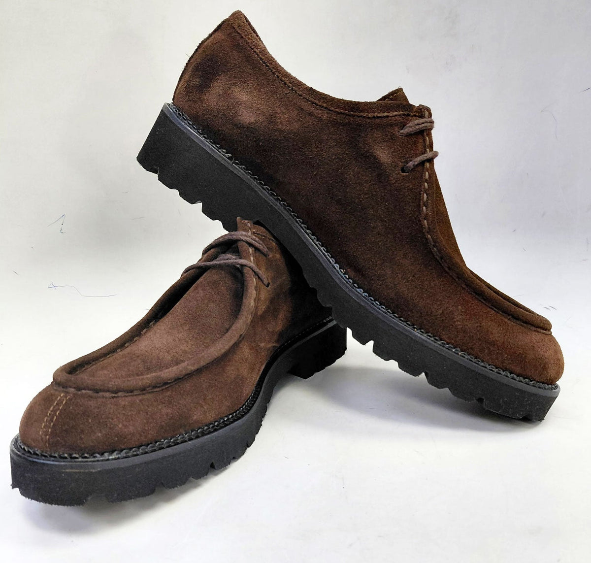 C Collection Suede Lace Up Shoe - Brown - Pendo Store