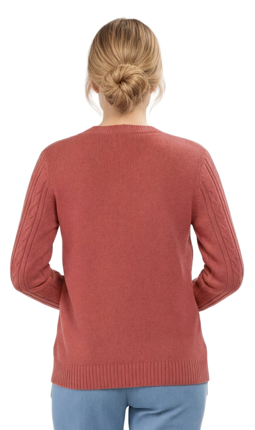 Cable Knit Button Front Cardigan - Pendo Store
