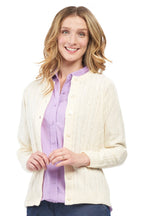 Cable Knit Button Front Cardigan - Pendo Store
