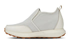 CALTO - J1434 - 3.3 Inches Taller (Off-White) - Casual Chunky Sole Sneaker Loafers - Pendo Store