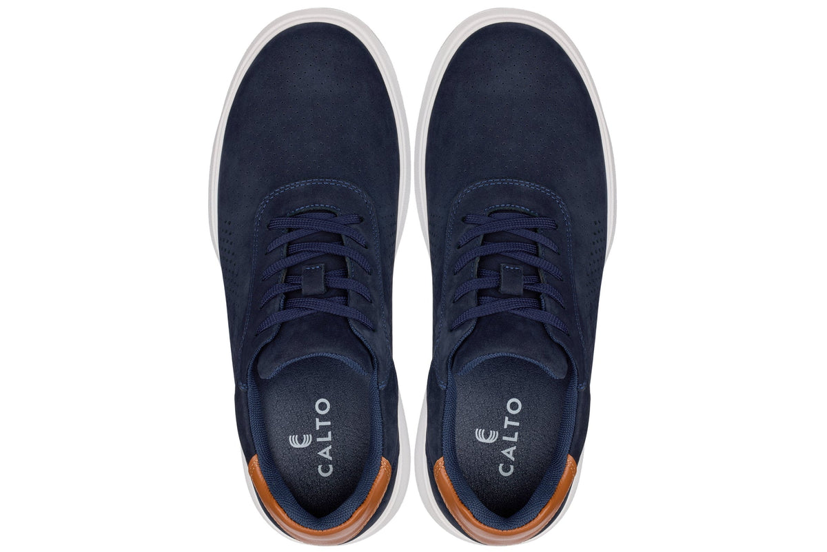 CALTO - J1582 - 2.6 Inches Taller (Navy) - Lightweight Casual Walkers - Pendo Store