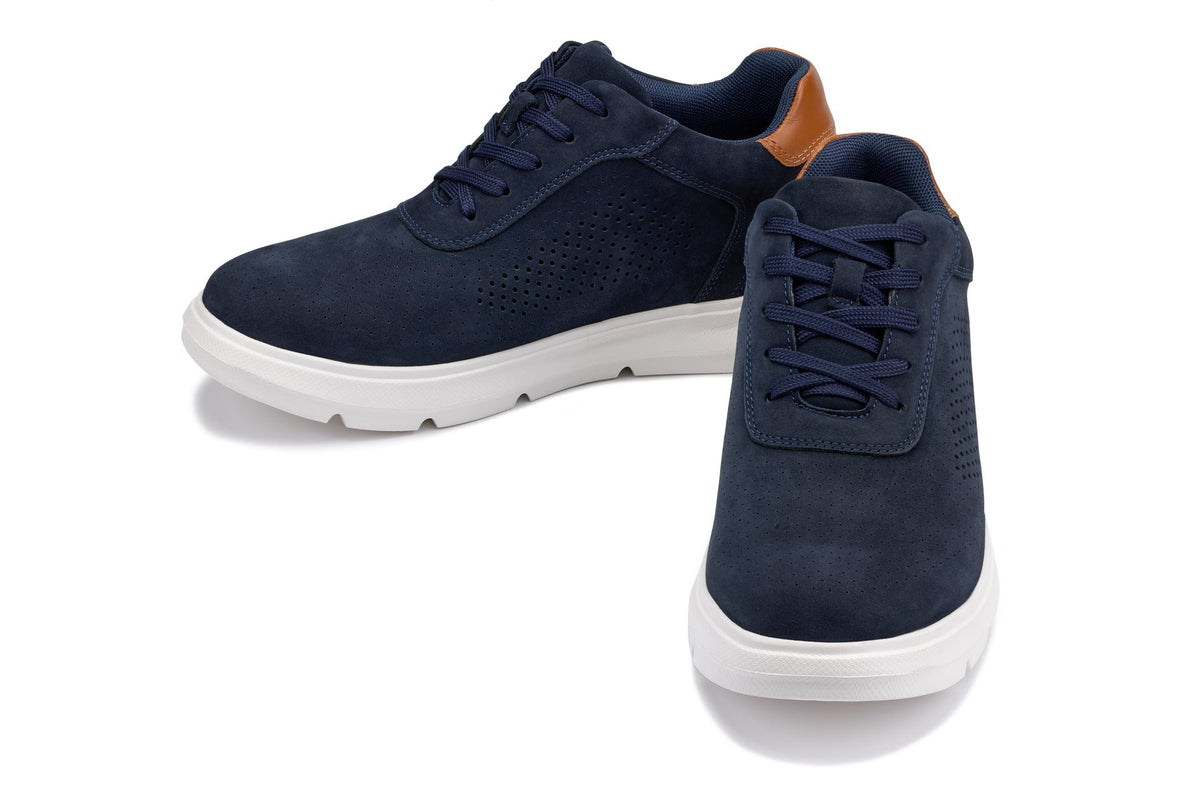CALTO - J1582 - 2.6 Inches Taller (Navy) - Lightweight Casual Walkers - Pendo Store