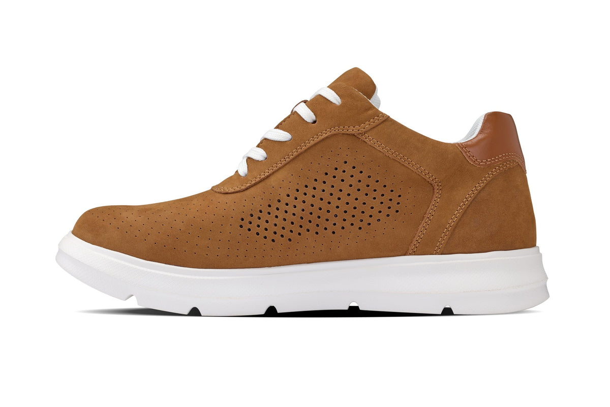 CALTO - J1583 - 2.6 Inches Taller (Brown) - Lightweight Casual Walkers - Pendo Store