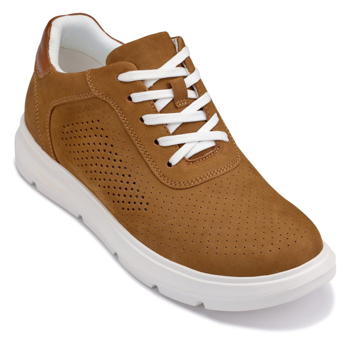 CALTO - J1583 - 2.6 Inches Taller (Brown) - Lightweight Casual Walkers - Pendo Store