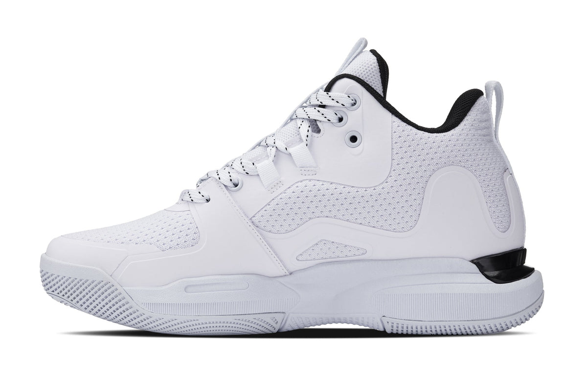 CALTO - Q394 - 3 Inches Taller (White/Black) - Basketball High-Top Sneakers - Pendo Store
