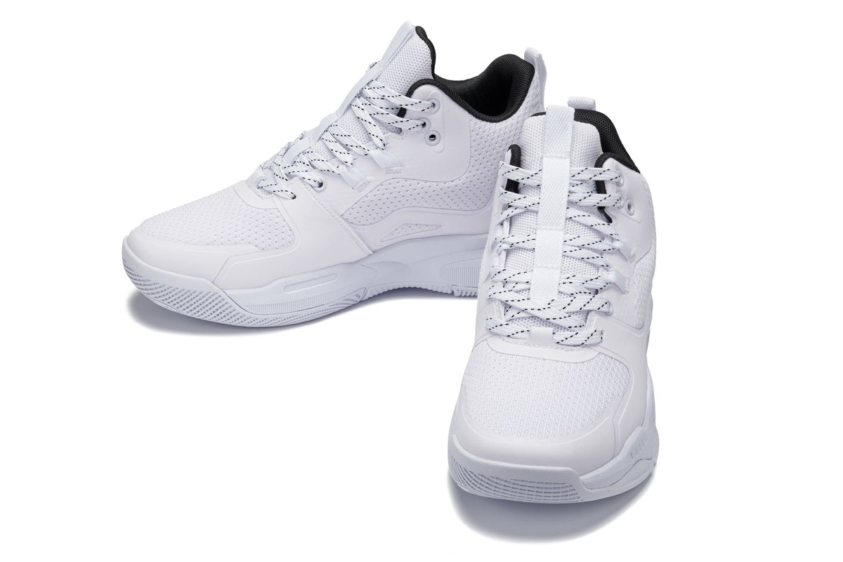 CALTO - Q394 - 3 Inches Taller (White/Black) - Basketball High-Top Sneakers - Pendo Store
