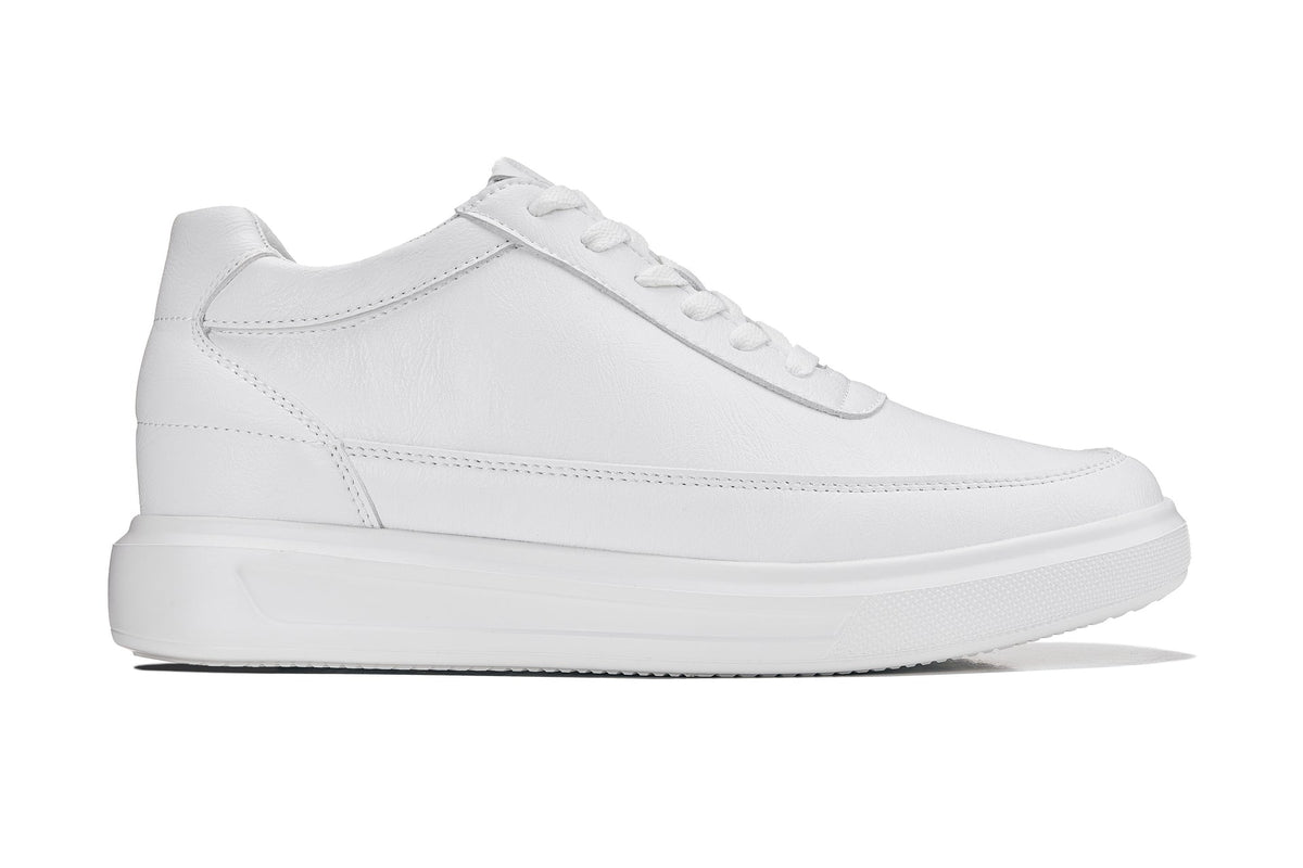 CALTO - X1647 - 2.8 Inches Taller (White) - Lightweight Sneakers - Pendo Store