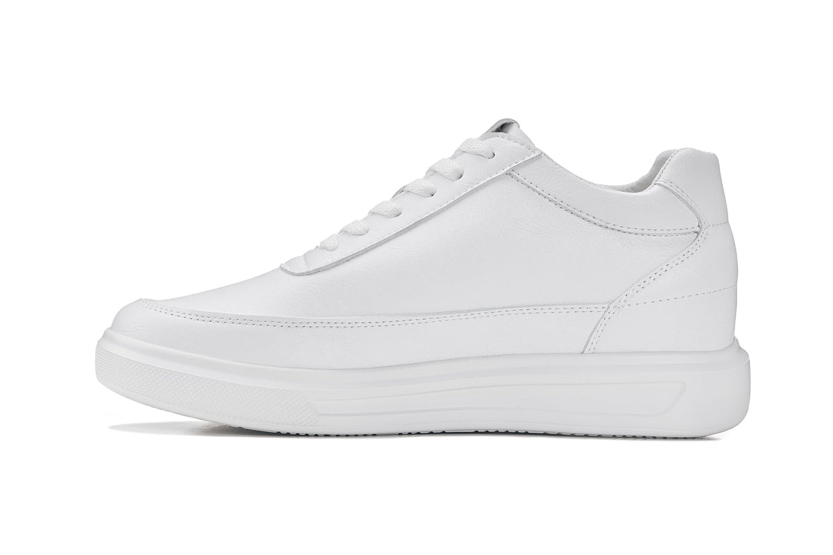 CALTO - X1647 - 2.8 Inches Taller (White) - Lightweight Sneakers - Pendo Store