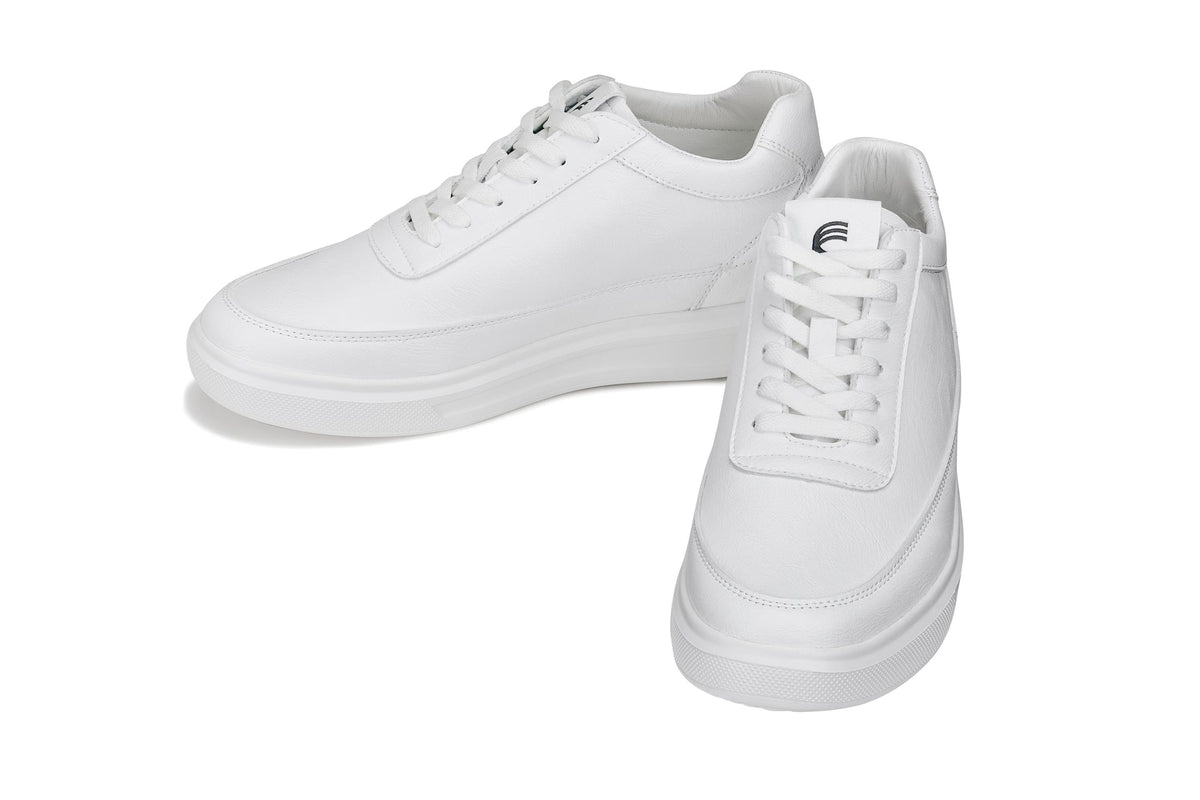 CALTO - X1647 - 2.8 Inches Taller (White) - Lightweight Sneakers - Pendo Store