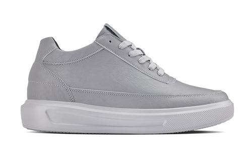 CALTO - X1648 - 2.8 Inches Taller (Pewter Grey) - Lightweight Sneakers - Pendo Store