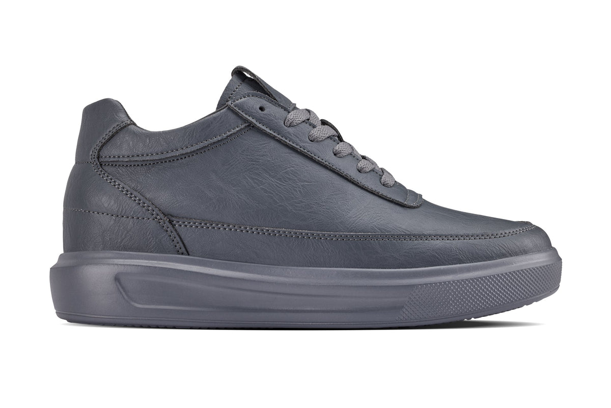 CALTO - X1649 - 2.8 Inches Taller (Iron Grey) - Lightweight Sneakers - Pendo Store