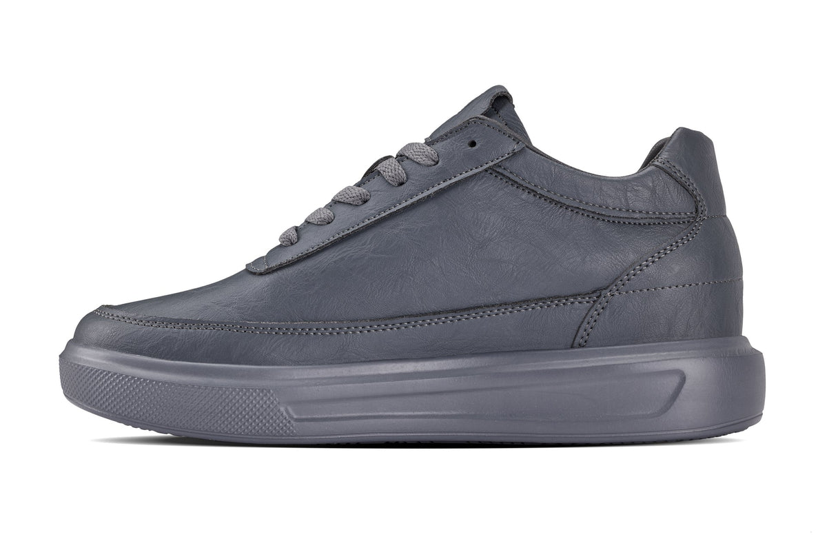 CALTO - X1649 - 2.8 Inches Taller (Iron Grey) - Lightweight Sneakers - Pendo Store