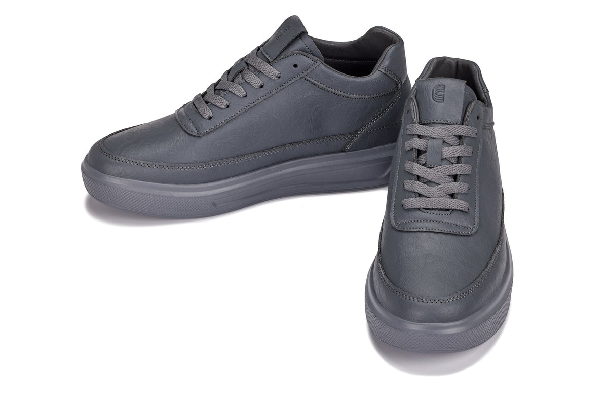 CALTO - X1649 - 2.8 Inches Taller (Iron Grey) - Lightweight Sneakers - Pendo Store